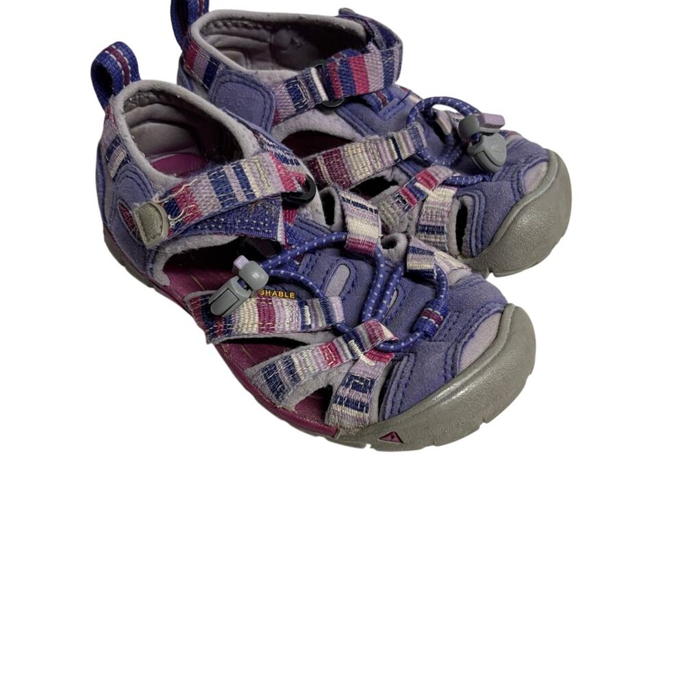 Keen Purple and Pink Striped Sandals Child Size 9
